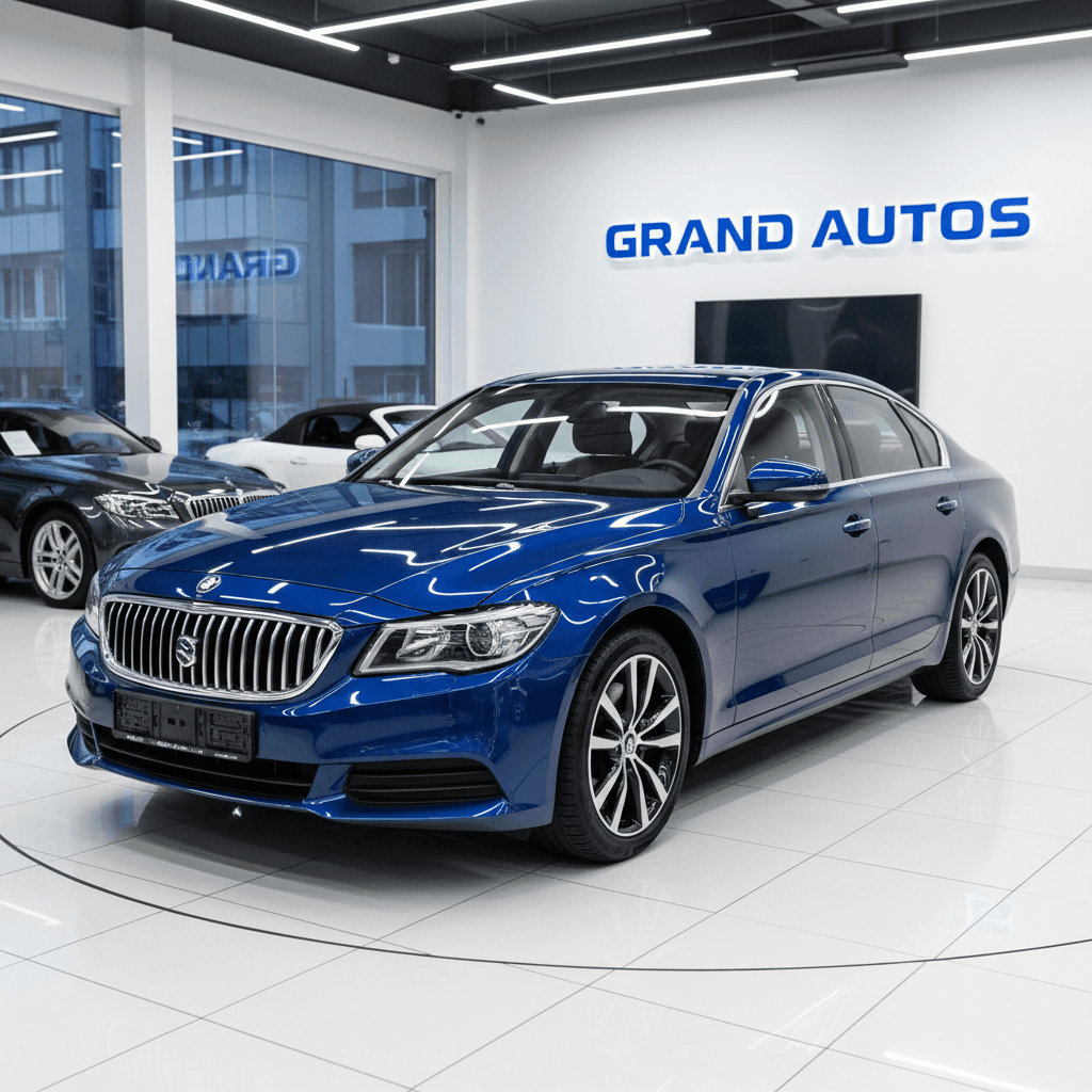 Blue saloon with quality spray finish