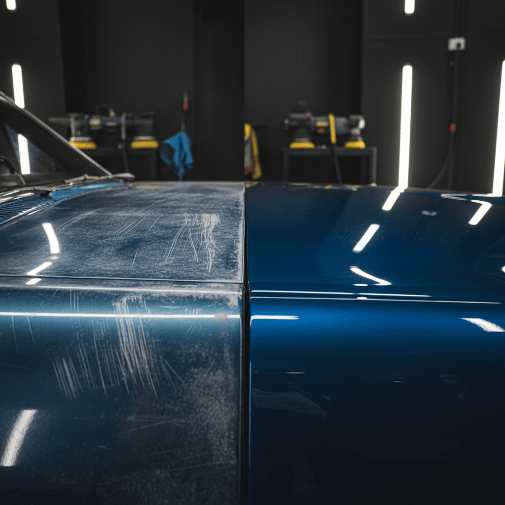 Vehicle bodywork transformation from damage to restoration